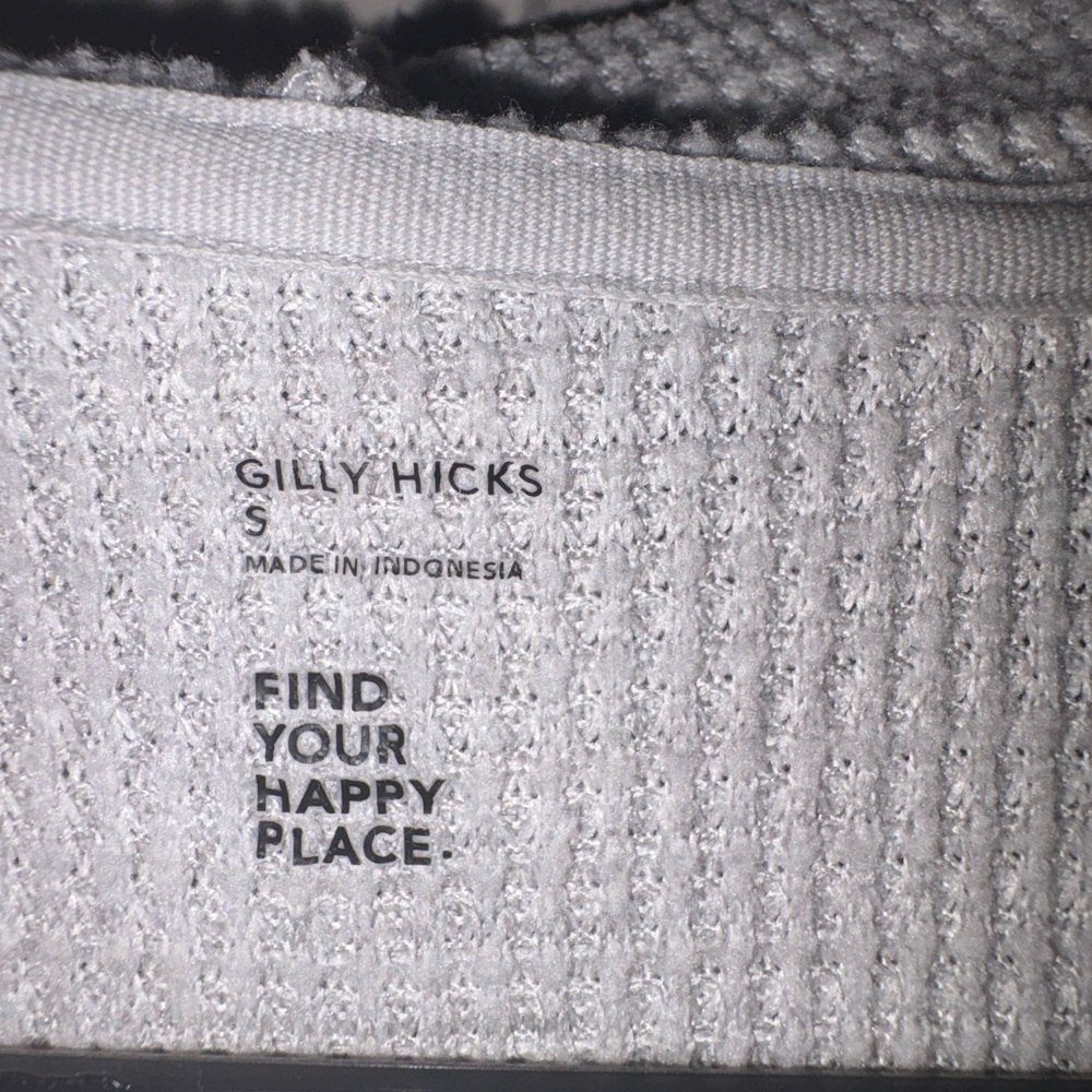 Gray Cropped Zip-Up Hoodie - Picture 2 of 3